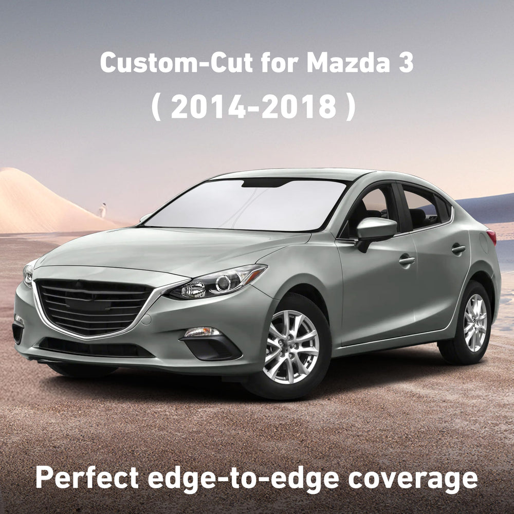 EcoNour sunshade for Mazda3 folded storage keeps car organized when not in use