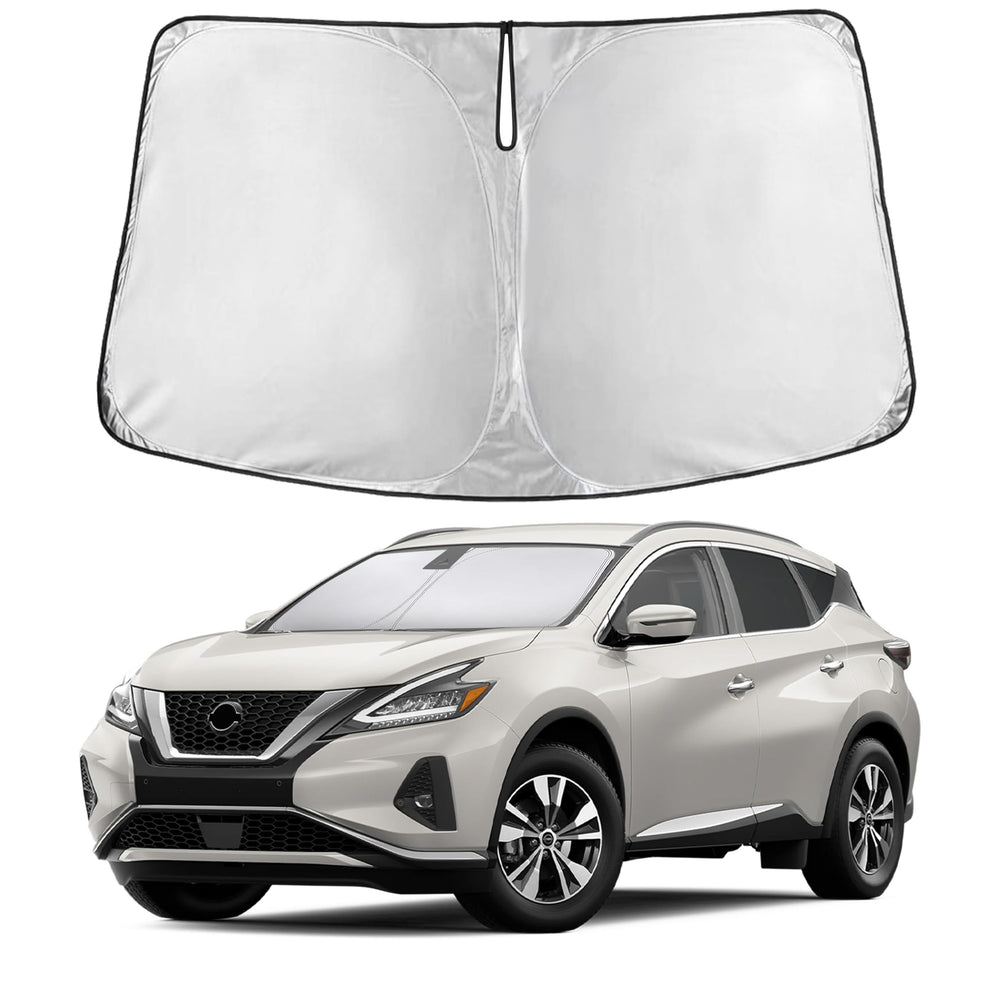EcoNour Windshield Sunshade for Nissan Murano provides full coverage and light blocking.