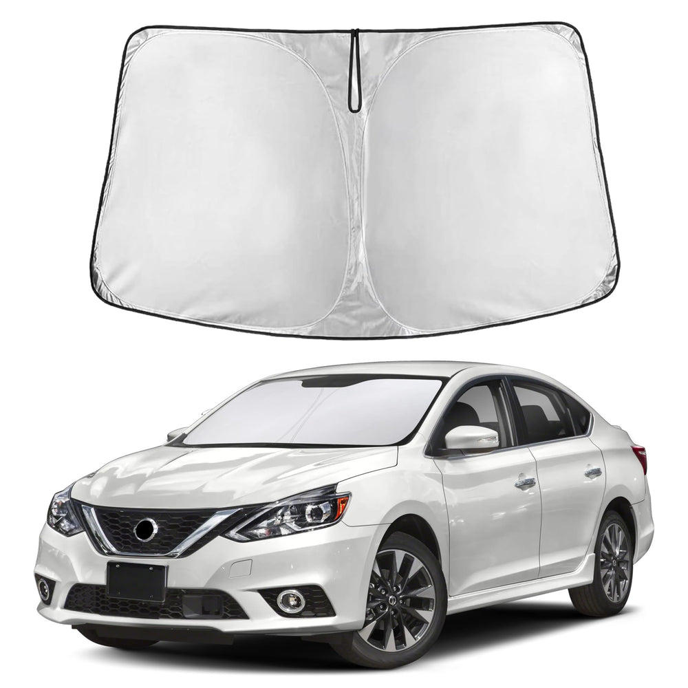 EcoNour windshield sunshade for Nissan Sentra 2013-2019 fit blocks heat