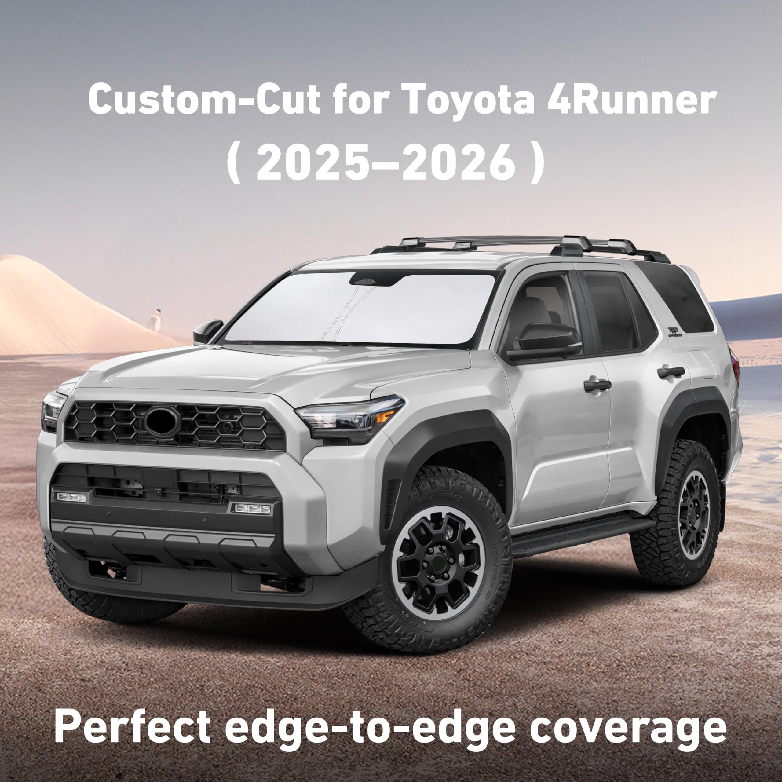 EcoNour precision-fit sunshade for 4Runner provides full coverage and secure fit