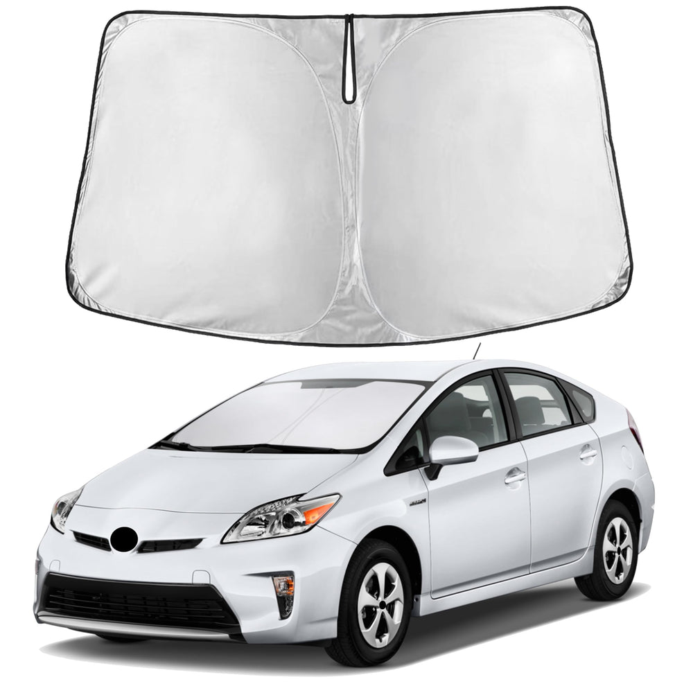 EcoNour windshield sunshade for Prius 2010-2015 front coverage reduces glare and heat