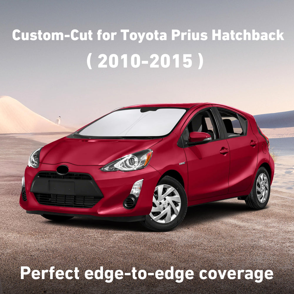 EcoNour Prius sunshade blocks UV rays to protect interior surfaces
