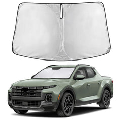 EcoNour windshield sunshade covers Santa Cruz windshield for full UV protection