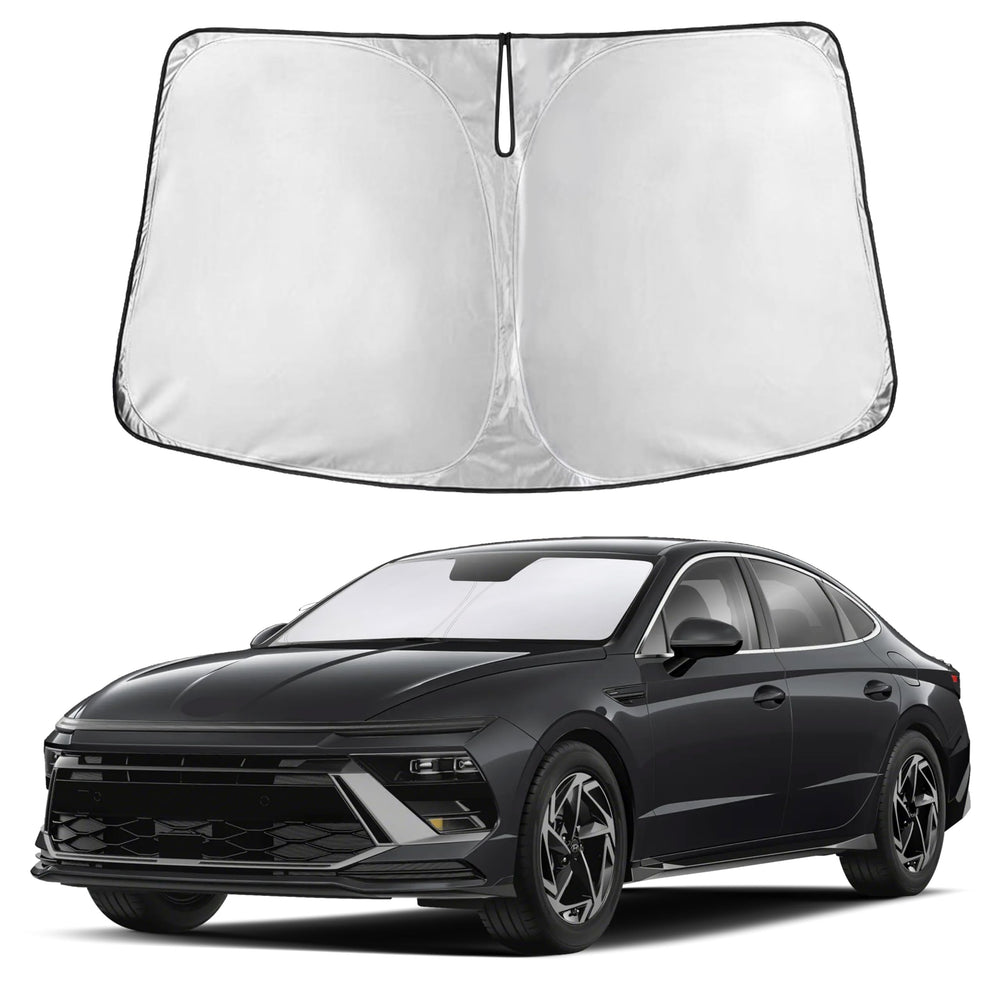 EcoNour Sonata windscreen sunshade with front-coverage design blocks glare