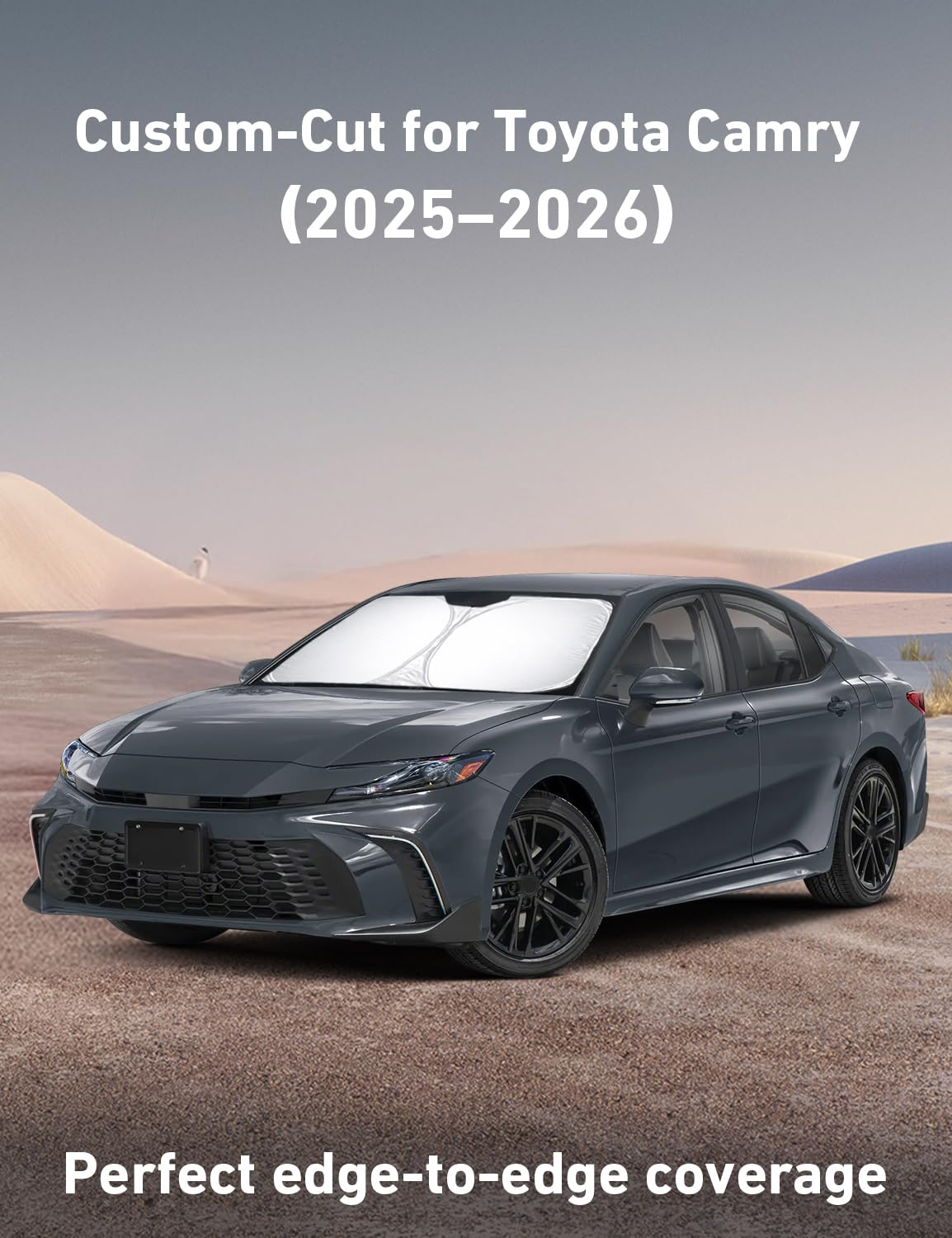 EcoNour 4-layer uv-blocking sun shade design for Camry interior protection