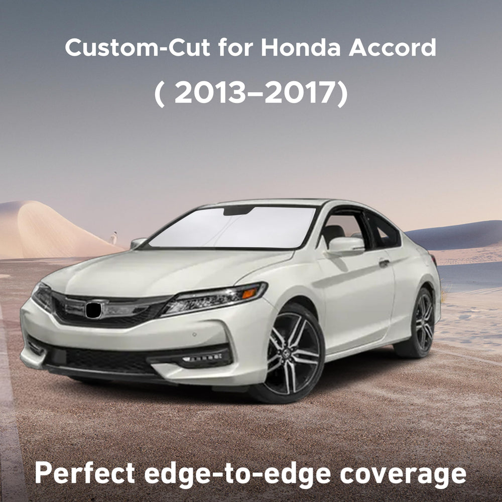 EcoNour UV-blocking sunshade front window keeps cabin cooler on sunny commutes.