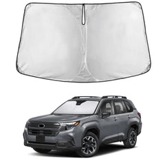 EcoNour Forester windshield sunshade provides full-coverage fit while blocking UV rays.