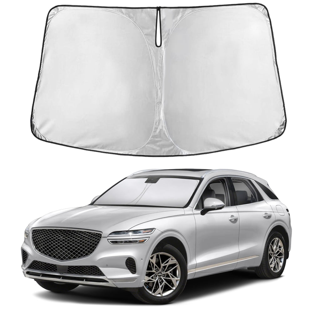 EcoNour Genesis GV70 windshield sunshade fit with full coverage.