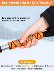 EcoNour soft-bristle snow brush provides scratch-free car cleaning