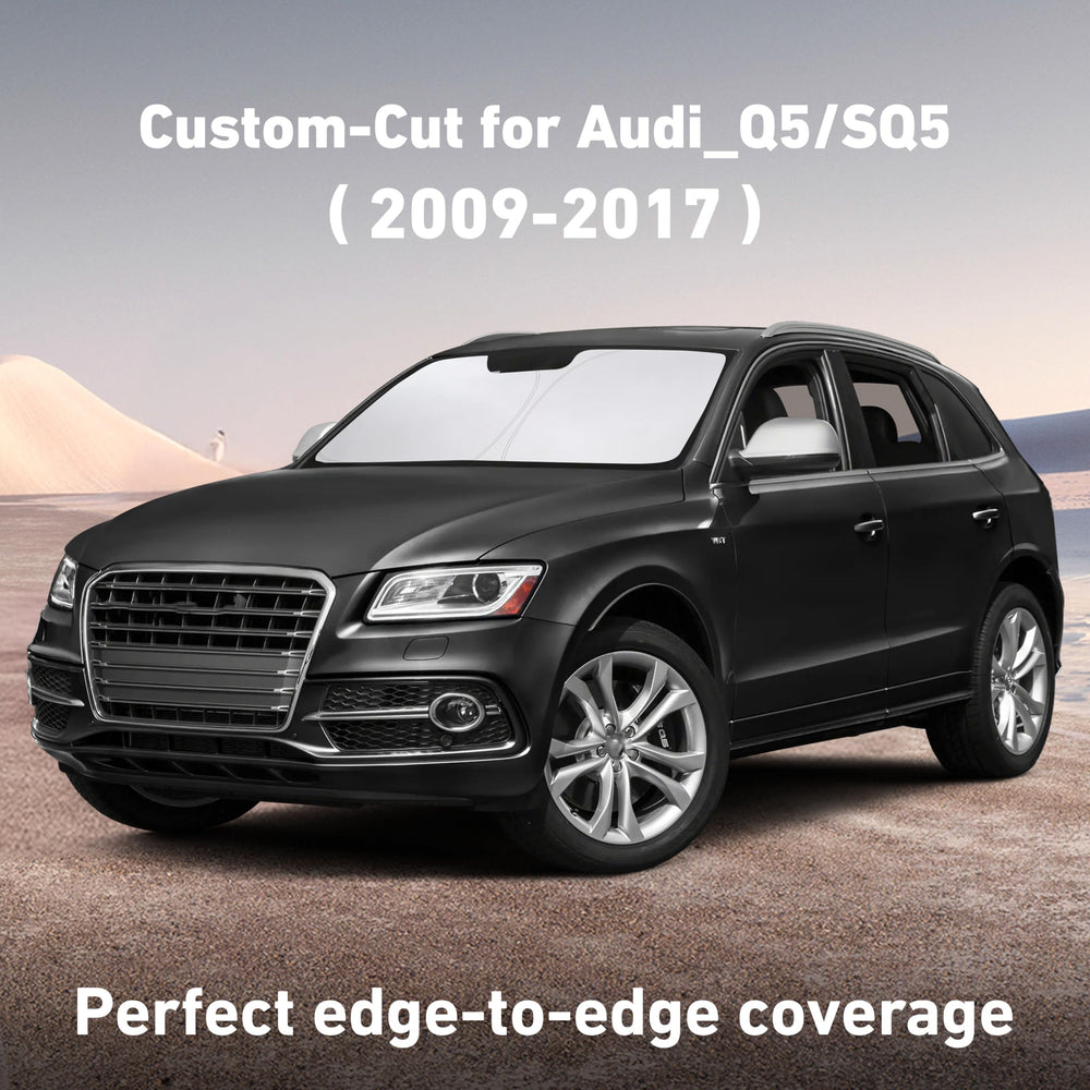 EcoNour windscreen shade for Audi Q5 reflects UV rays to keep interior cooler