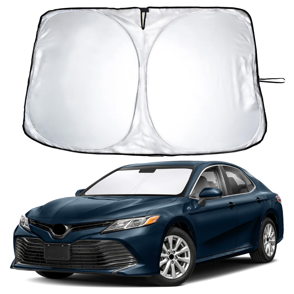 EcoNour windshield sunshade for Camry front-fit improves interior protection from sun