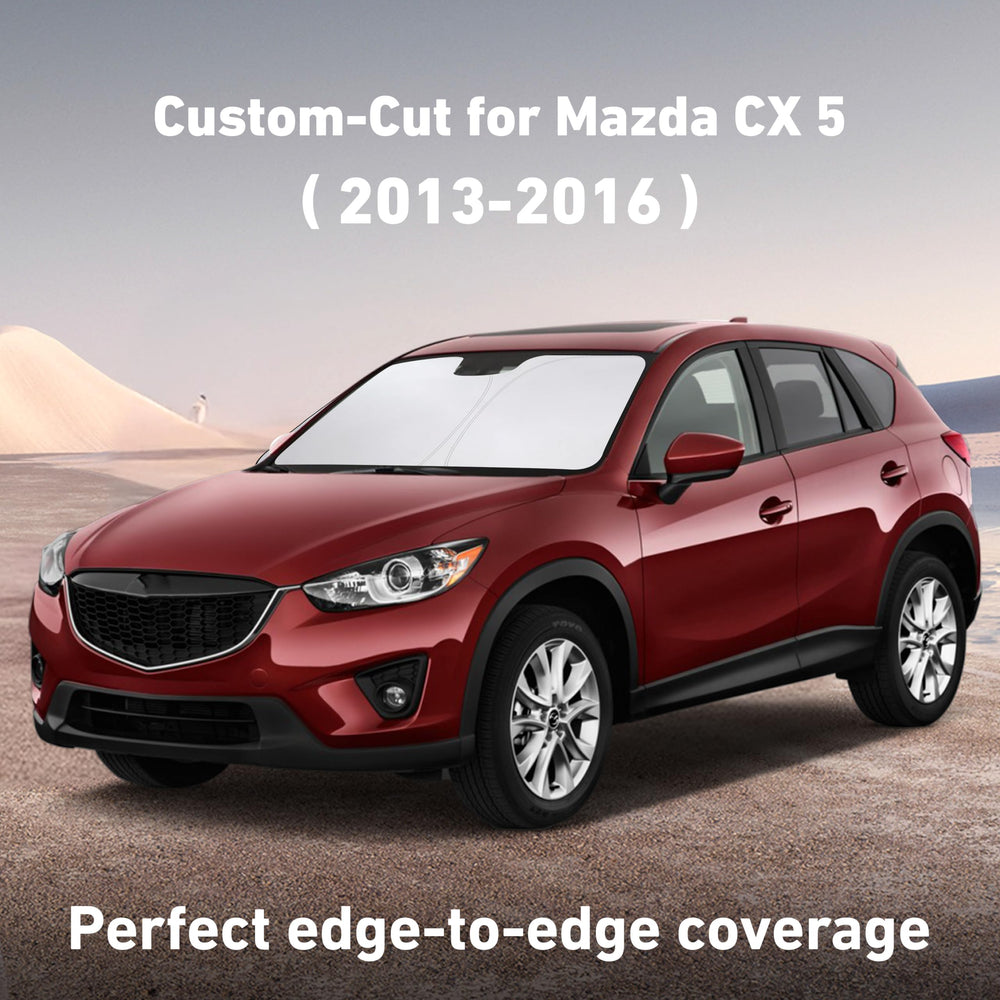 EcoNour windshield sunshade for CX-5 2015-2016 provides full windshield coverage.