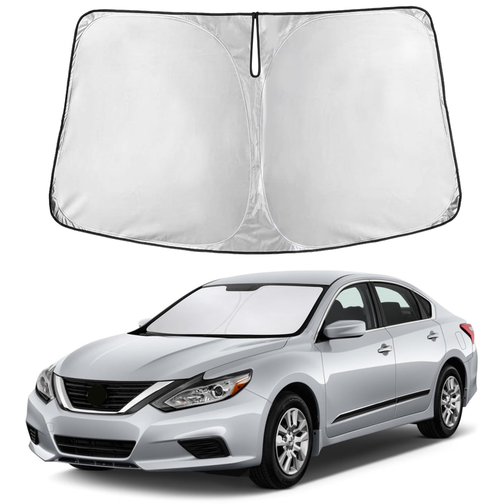 EcoNour windshield sunshade for Nissan Altima 2013-2018 covers the windshield and reduces interior heat.