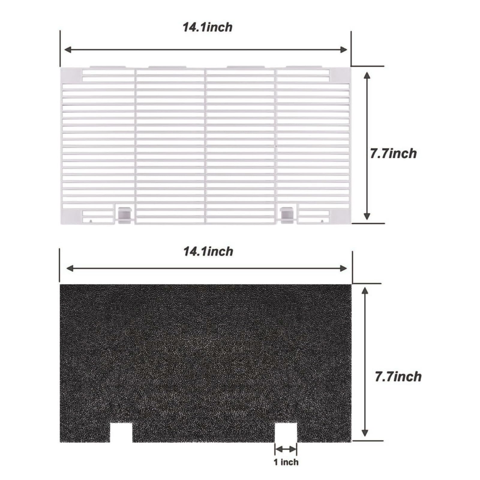 EcoSynic RV AC cover with snap-fit for tool-free installation
