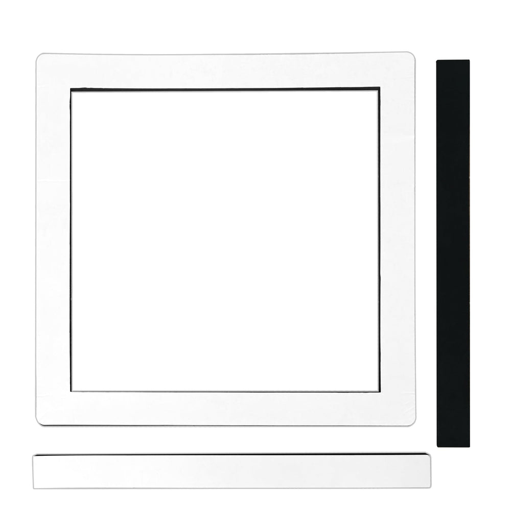 EcoSynic gasket frame shows universal fit for most RV rooftop A/C units.
