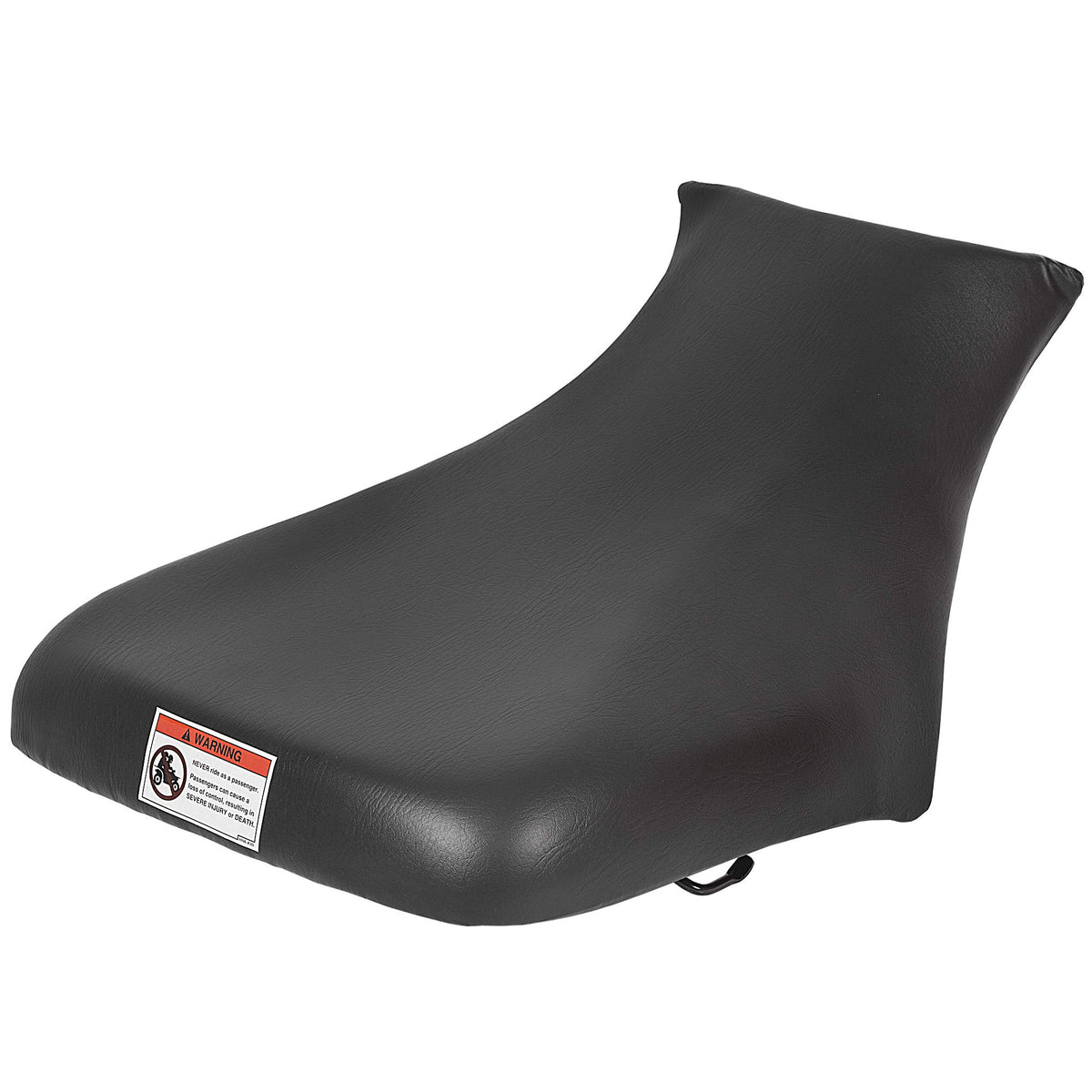 ECOTRIC ATV seat for Foreman 500, front view, improves rider comfort on long trail rides.