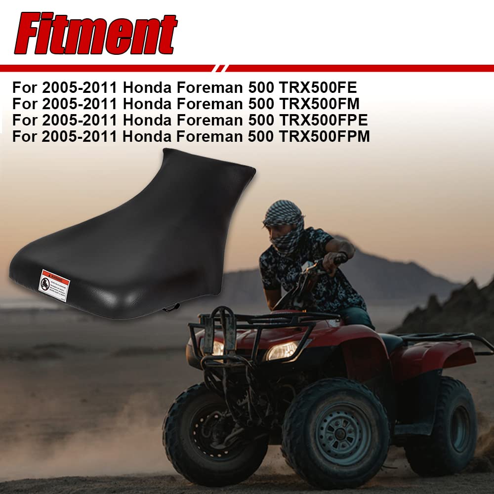 ECOTRIC ATV seat for Foreman 500, side view, durable construction for rugged off-road adventures.