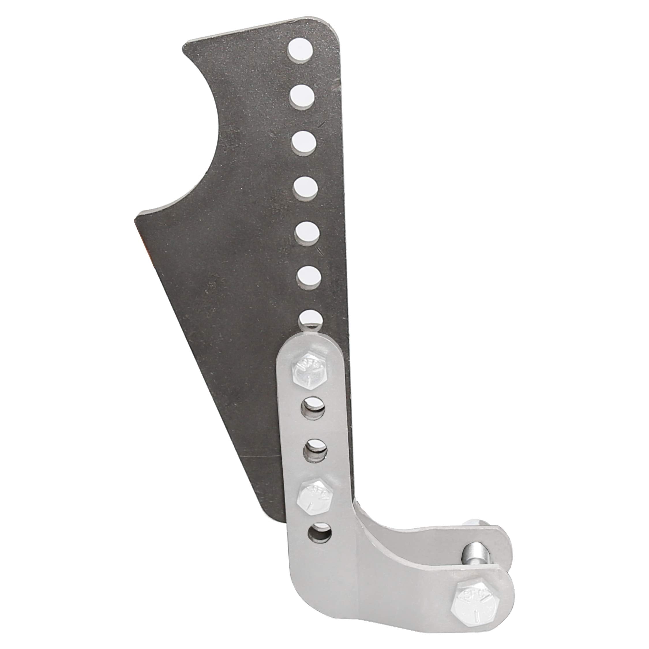 ECOTRIC 3-inch axle-tube bracket supports robust coil-over installation.