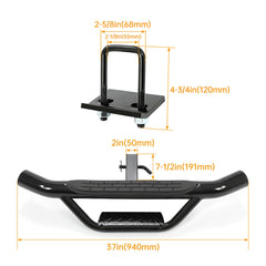ECOTRIC bumper step rear protection and improved vehicle appearance.