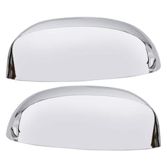 ECOTRIC chrome mirror caps closeup showing smooth finish and fit.