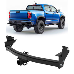 ECOTRIC Class 4 hitch with 2-inch receiver for Chevy Colorado and GMC Canyon.
