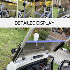 ECOTRIC clear acrylic windshield is durable and crack-resistant for daily use