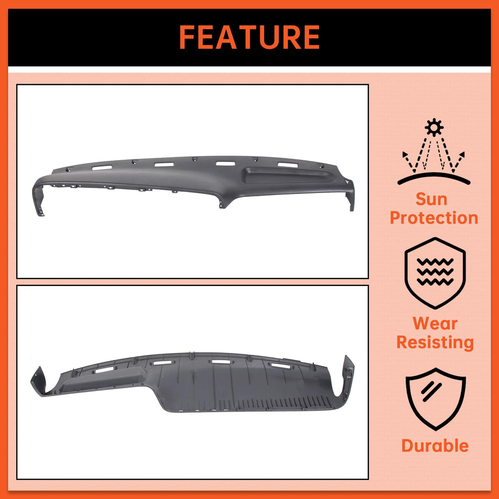 ECOTRIC dash bezel gray finish close-up highlights durable injection molding.