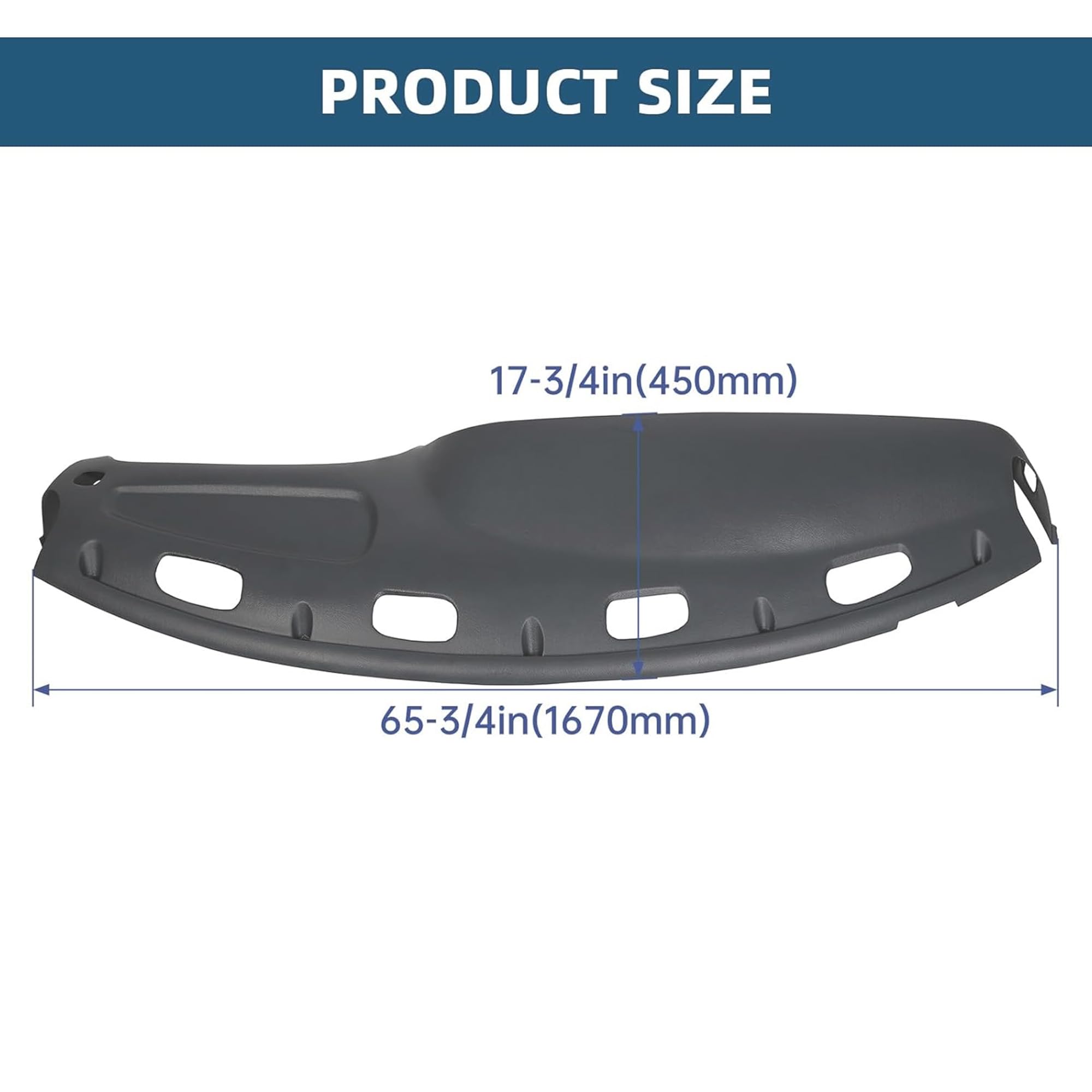 ECOTRIC dash cover overlay Ram 1500 crack areas reduces wear appearance