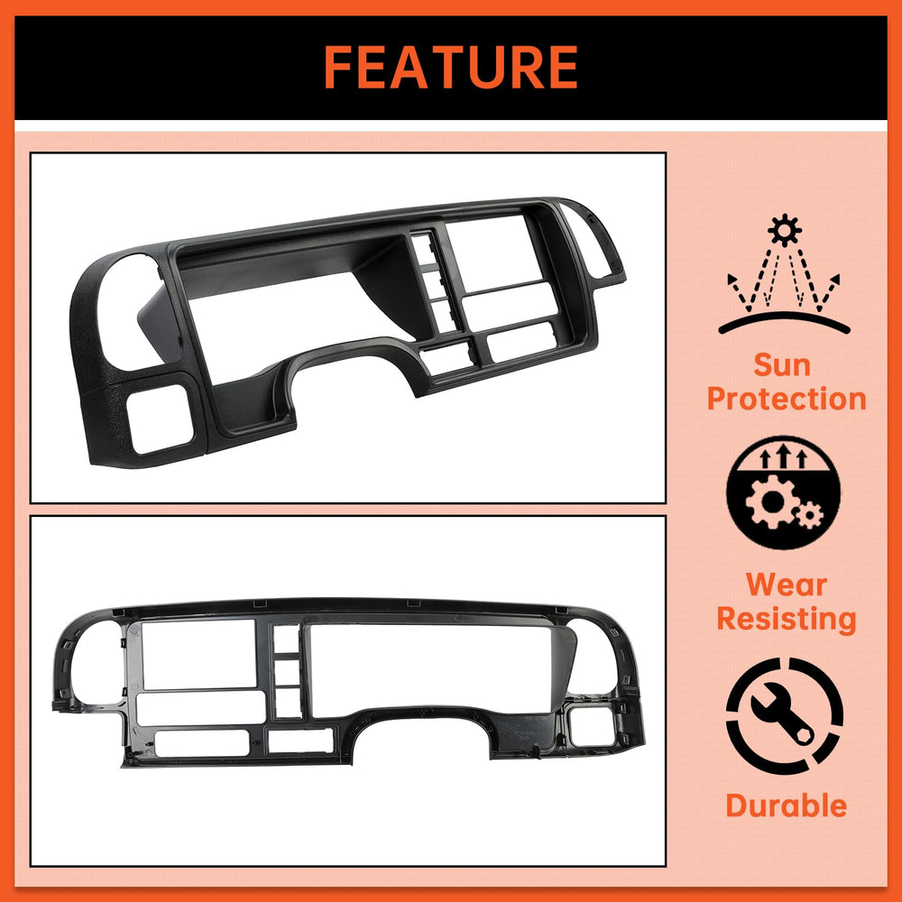 ECOTRIC dash panel hides scratches and cracks for a smooth factory finish.