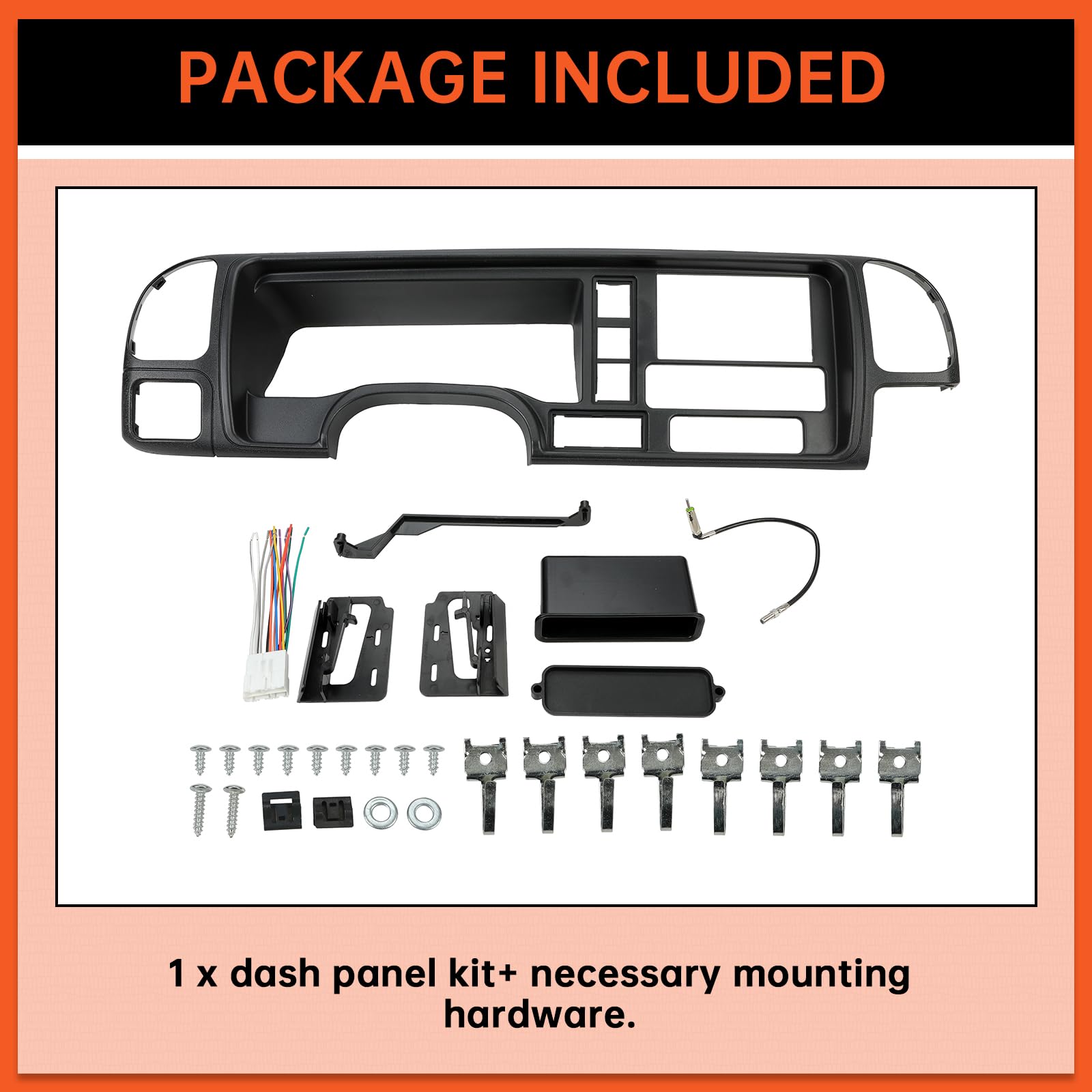ECOTRIC dash panel matte black ABS material provides durable, UV‑resistant trim.