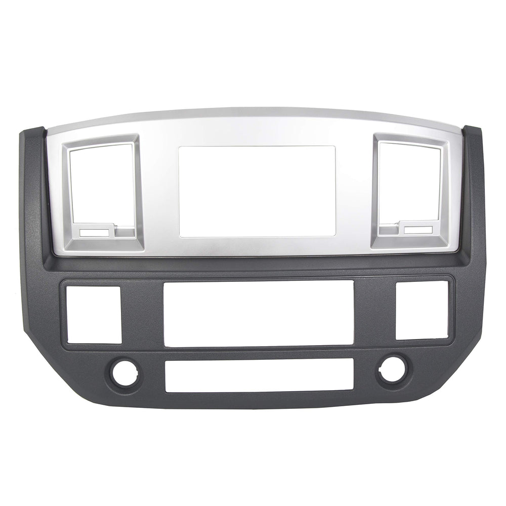 ECOTRIC Dodge Ram dash bezel in silver for 2006–2009 models, factory-like fit.