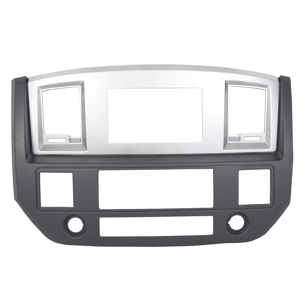 ECOTRIC Dodge Ram dash bezel in silver for 2006–2009 models, factory-like fit.
