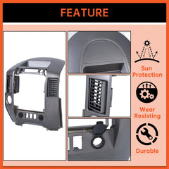 ECOTRIC durable ABS dash cover in silver gray resists deformation.