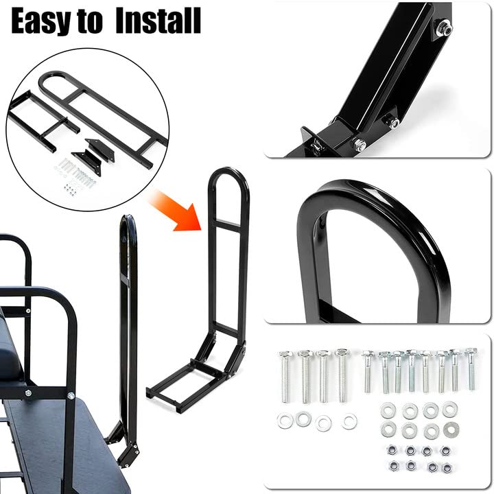 ECOTRIC easy installation visuals show a hitch under your golf cart.