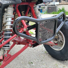ECOTRIC front bumper brush guard on Honda TRX 400EX enhances front-end protection.