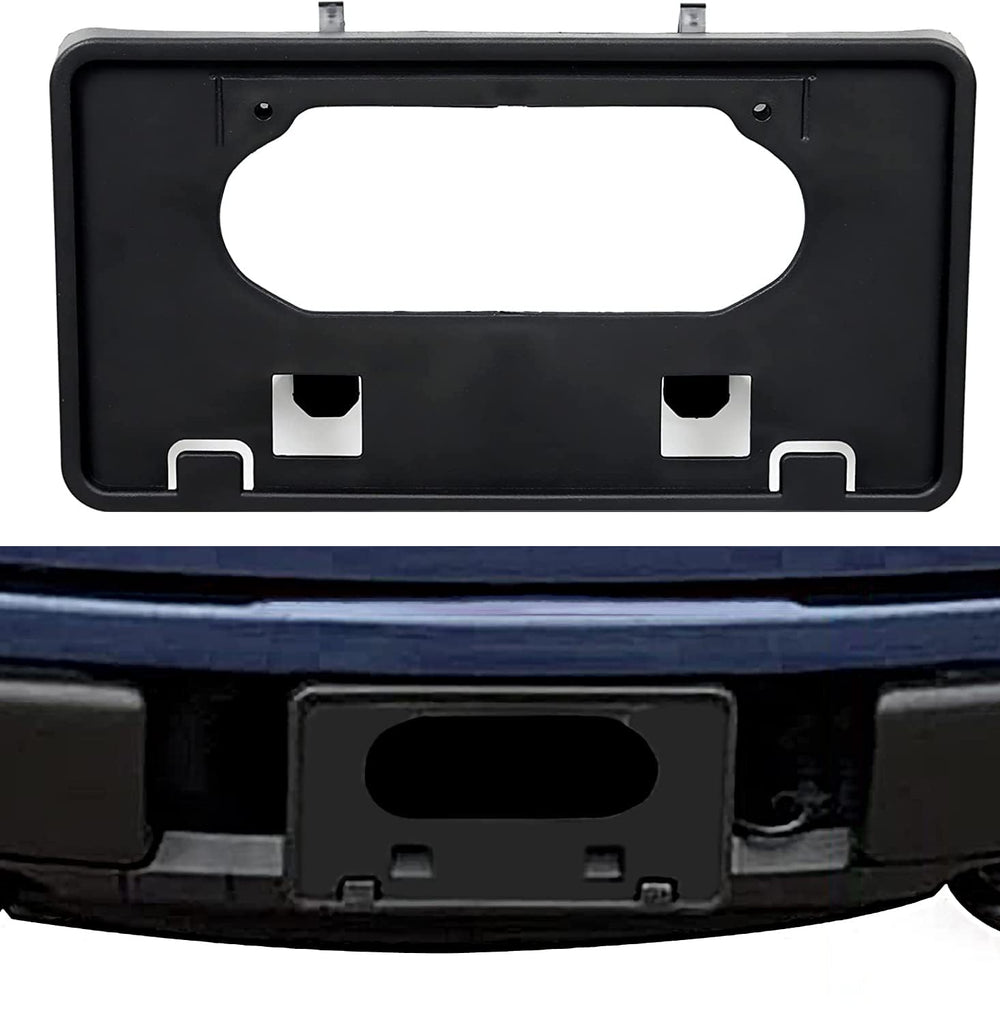 ECOTRIC front bumper license plate bracket in black provides durable support.