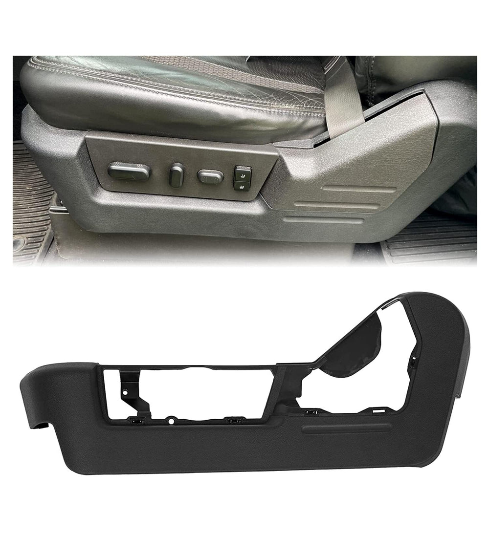 ECOTRIC front driver side seat trim panel bezel close-up for a refreshed interior