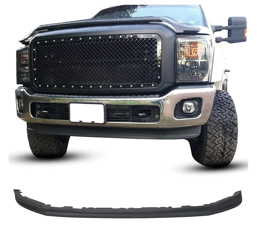 ECOTRIC front-lower bumper valance on F-250, front view, adds rugged protection.
