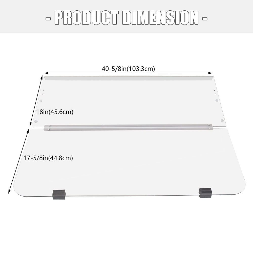 ECOTRIC hardware-included windshield kit simplifies installation on Yamaha carts.