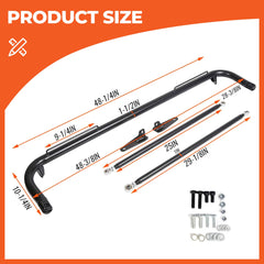 ECOTRIC harness bar mounting brackets shown for stable bolt-on installation