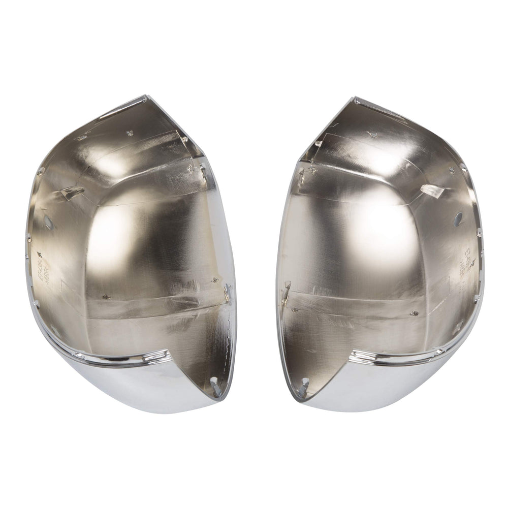 ECOTRIC mirror caps installed on truck enhance aesthetics and protection.