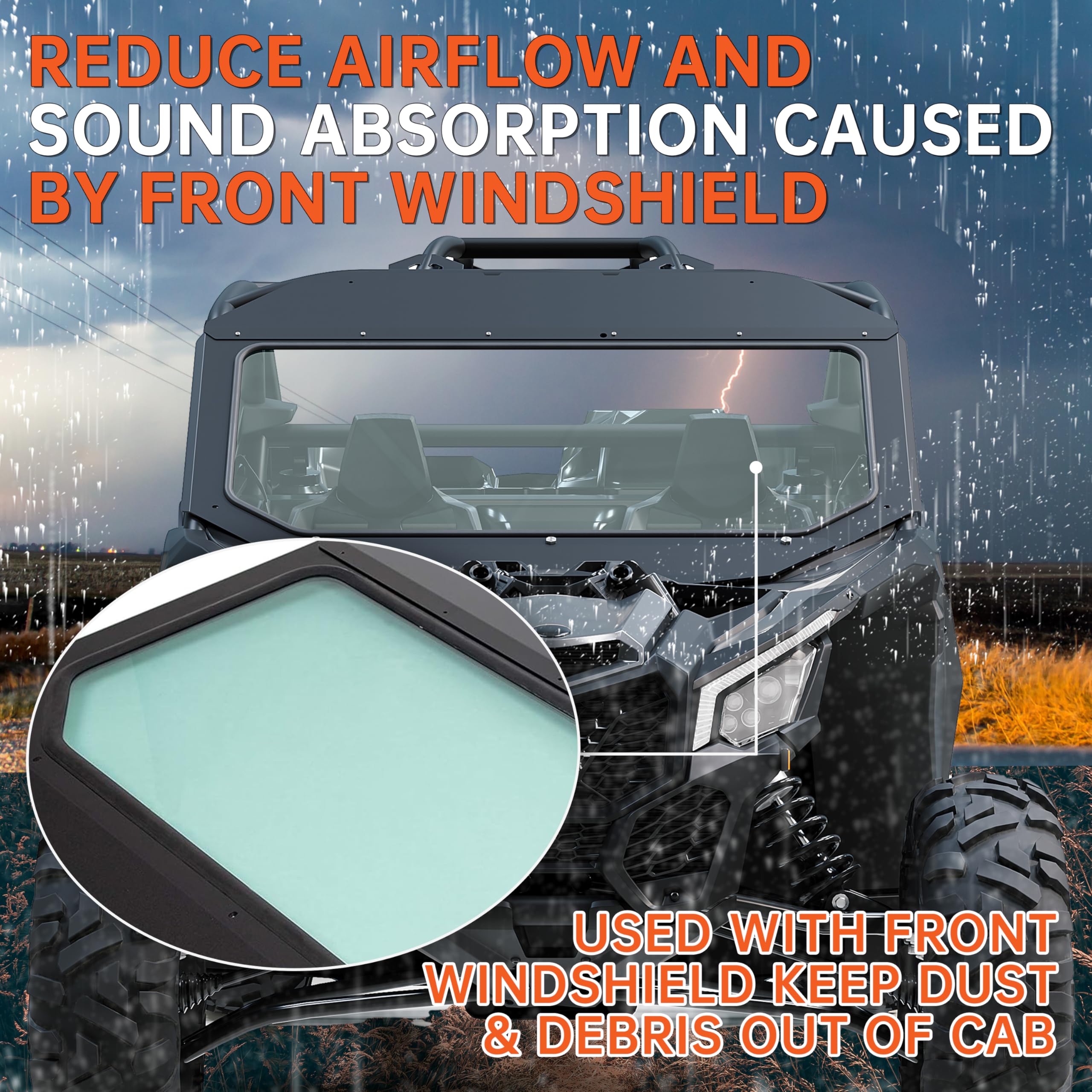 Wiper not included with the ECOTRIC windshield kit