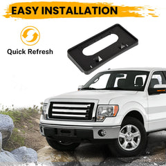 ECOTRIC one-piece front license bracket design simplifies replacement and installation.
