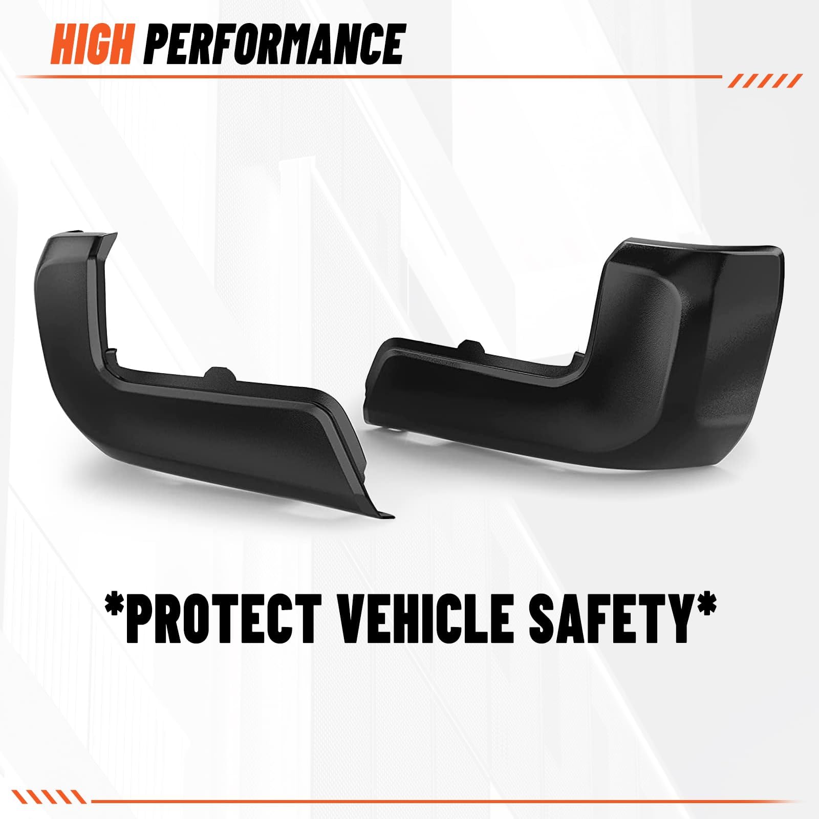 ECOTRIC rear bumper end cap snap-in design close-up for easy installation