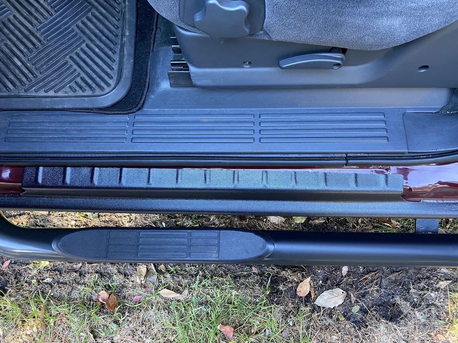 ECOTRIC Rocker Panel Guard installed on truck shows refreshed side appearance