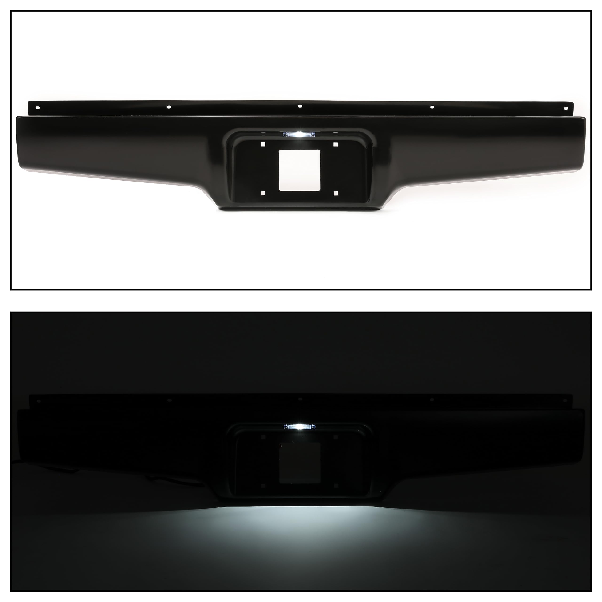 ECOTRIC installation view demonstrating removal of rear step bumper