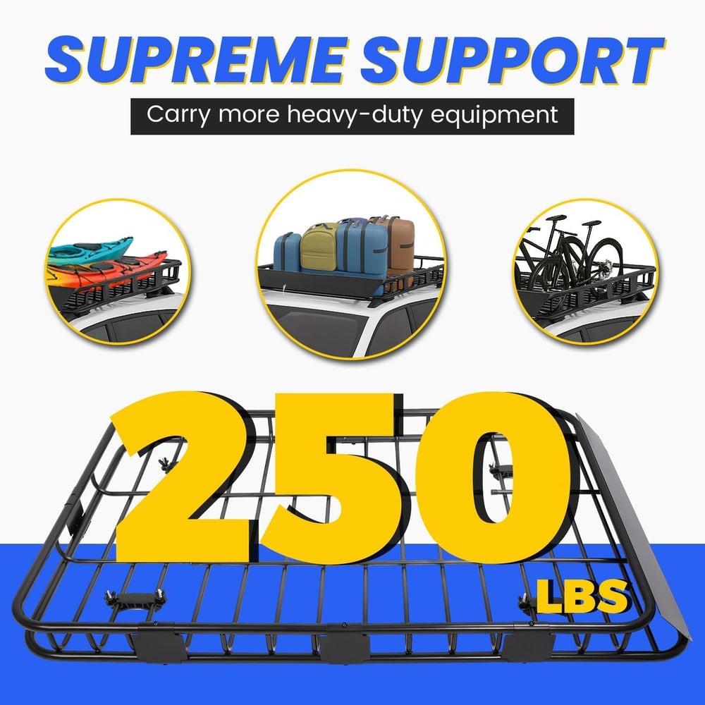 ECOTRIC roof rack compact 25 inches for tighter mounting on smaller vehicles.