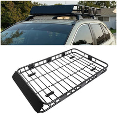 ECOTRIC roof rack extended to 59 inches adds extra cargo space for road trips.