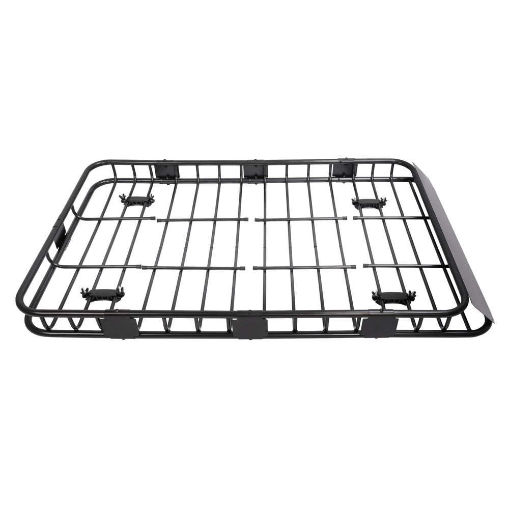 ECOTRIC universal U-bolts secure the rack quickly.