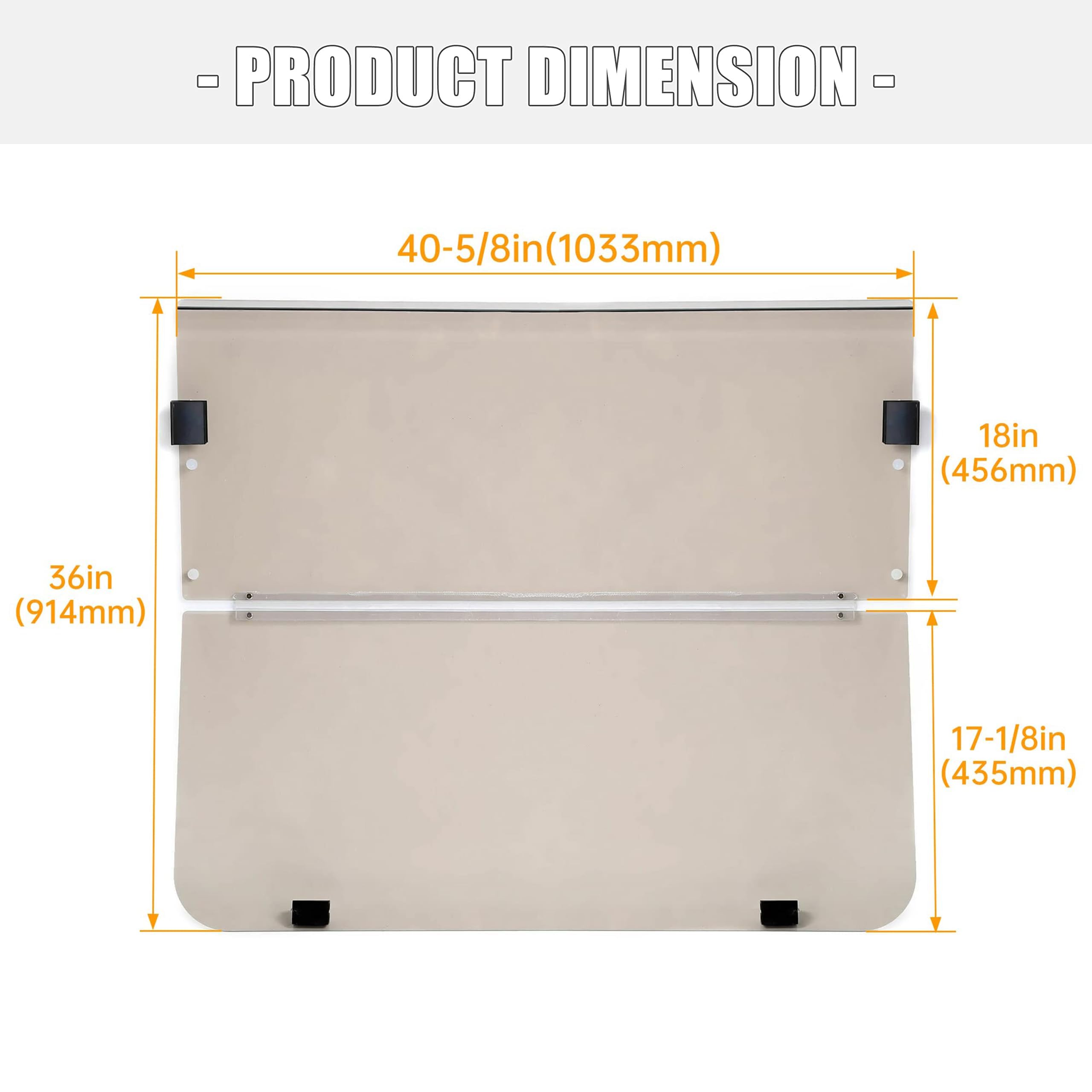 ECOTRIC rubber-sealed windscreen minimizes road vibration and weather intrusion